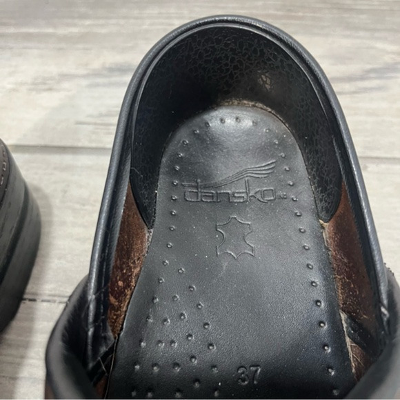 Dansko XP Clogs Leather Brown Comfort Shoes Nursing EU Size 37 US Size 6.5 - 7 - Picture 5 of 6